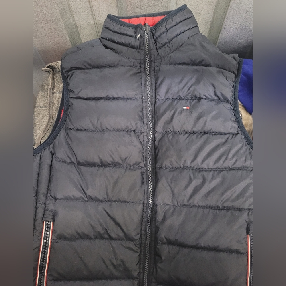 Tommy Hilfiger Reversible Vest Navy Blue / Red Size L